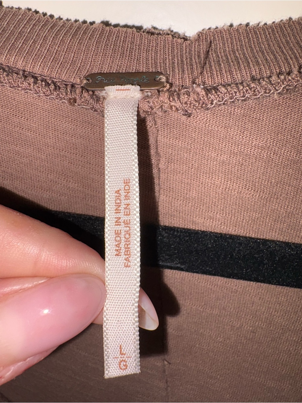 Free People Brown Long-Sleeve Henley Top - Picture 3 of 4